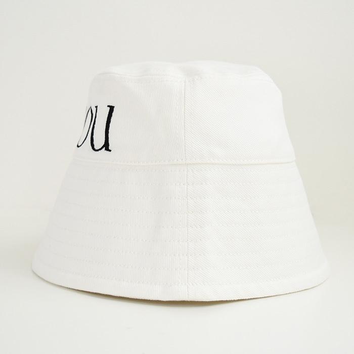 PATOU バケットハット M ホワイト Patou | コットン パトゥ バケットハット