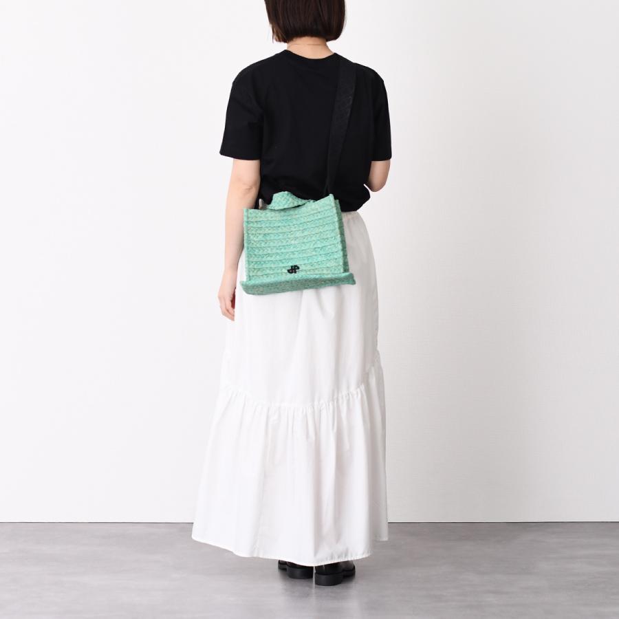 PATOU パトゥ カゴバッグ PATOU】パトゥ 大人のカゴバック Iconic bucket bag in raffia (PATOU
