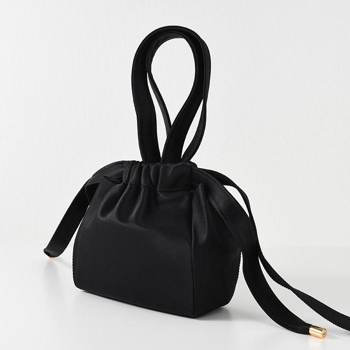 PATOU パトゥ　ブラック イブニングポーチ Patou/パトゥ通販 | リサイクルサテン イブニングポーチ【送料