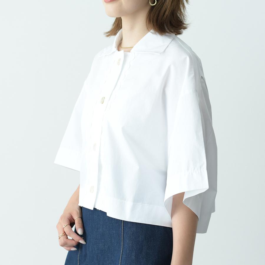 PATOU パトゥ シャツ トップス サステナブルコットン製ウェーブ 