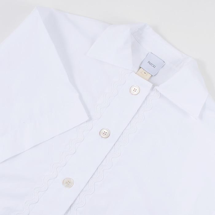 PATOU パトゥ シャツ トップス サステナブルコットン製ウェーブ 