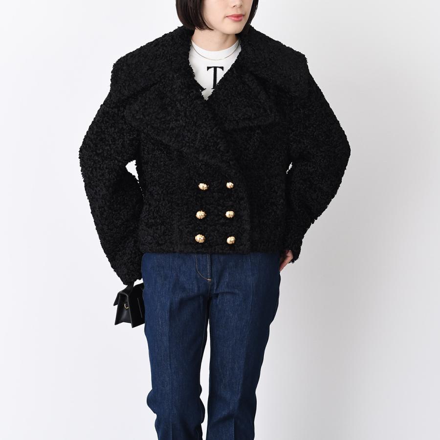 PATOU（パトゥ） アウター リサイクルフェイクファー クロップド