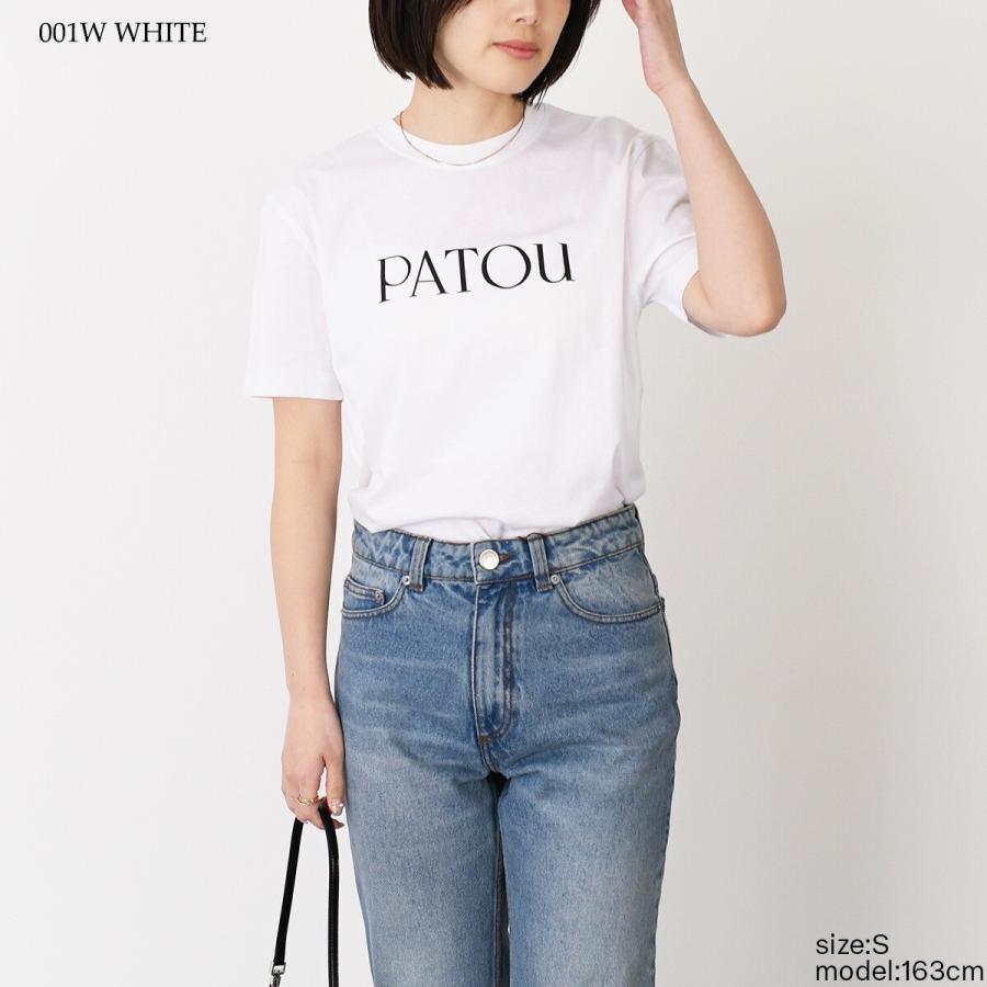 PATOU パトゥ ロゴプリント Tシャツ 半袖　ホワイト 白　サイズ XS PATOU (パトゥ) コットン ロゴプリント クルーネック 半袖 Tシャツ
