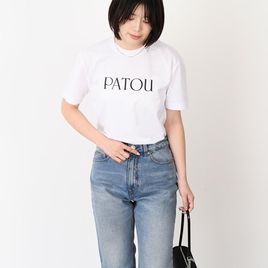 【最終大幅お値下げ】PATOU（パトゥ）ネイビー ロゴTシャツ Patou パトゥ Logo T-Shirts Tシャツ 半袖 カットソー ロゴT クルー
