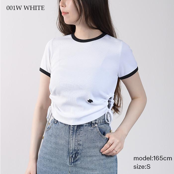 PATOU パトゥ トップス コットンリブ カットアウト Tシャツ PATOU パトゥ トップス コットンリブ カットアウト Tシャツ