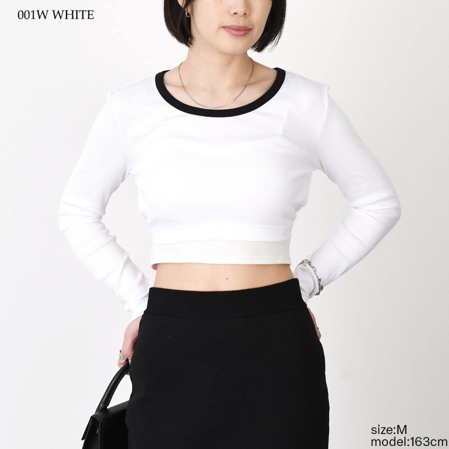 PATOU（パトゥ） カットソー JE107 9978 オープンバック クロップド T