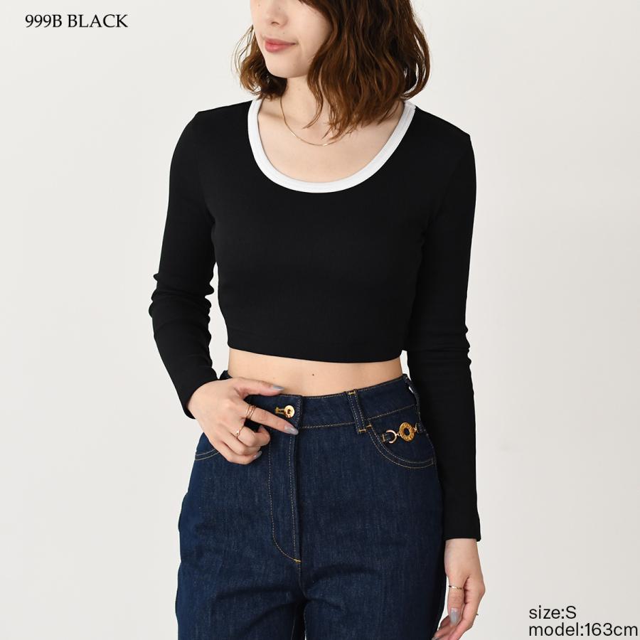 PATOU パトゥ カットソー JE107 9978 オープンバック クロップド