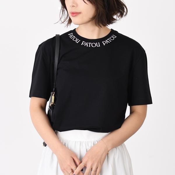 PATOU ／ロゴ エンブロイダリーTシャツ　Mサイズ PATOU（パトゥ） トップス オーガニックコットン パトゥロゴ エン