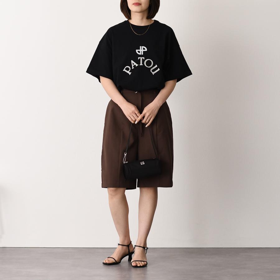 PATOU パトゥ コットンリブカットソー サイズ:S     ブラック レディース / 243001004030 Patou | オーガニックコットンリブ カットアウト Tシャツ