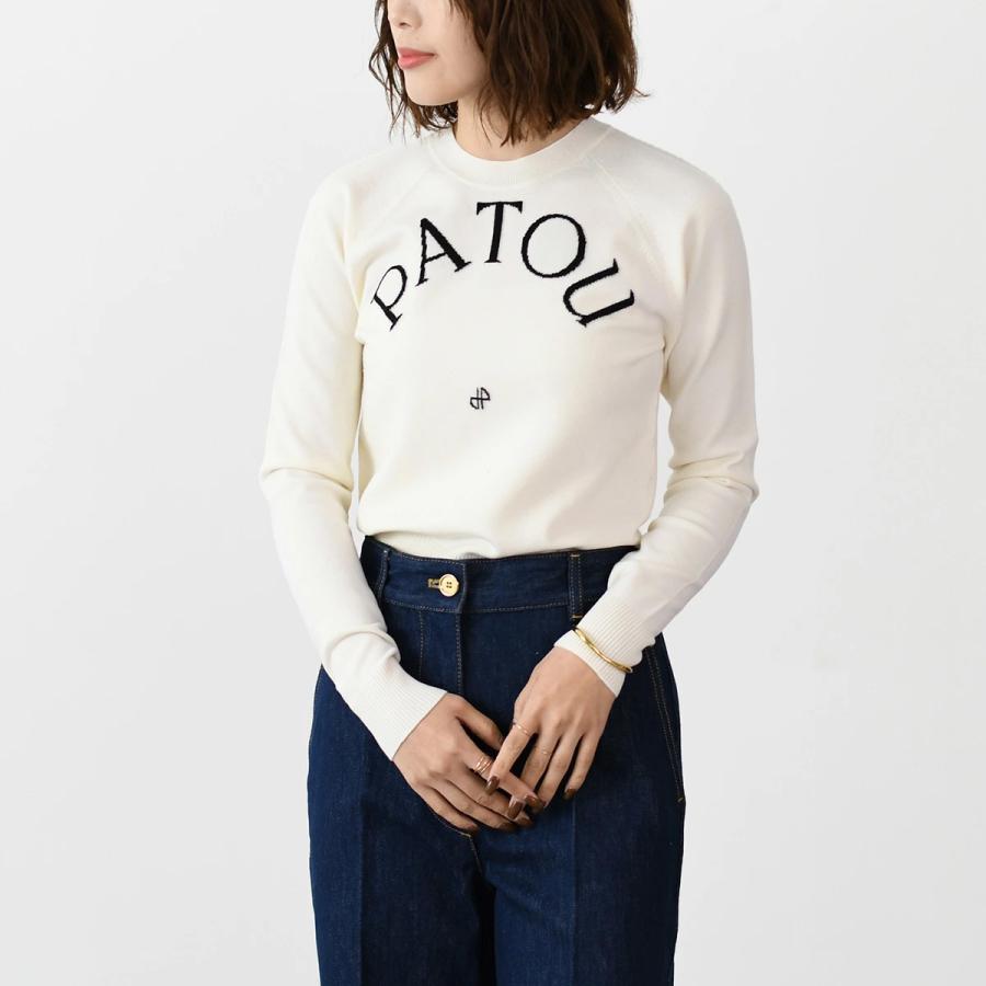 PATOU（パトゥ） ニット トップス ウールブレンド ロゴトップス KN110