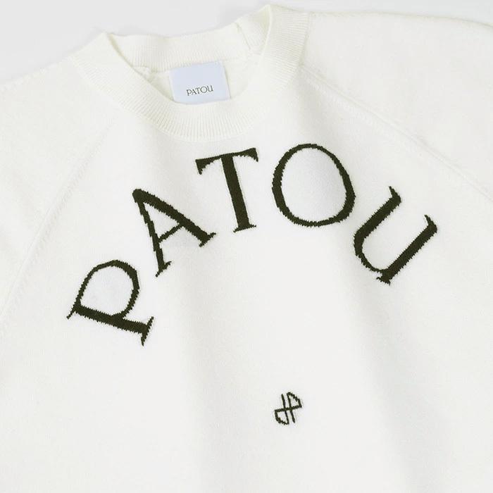 PATOU（パトゥ） ニット トップス ウールブレンド ロゴトップス KN110