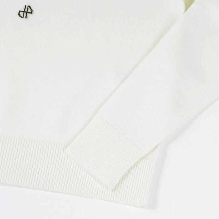 PATOU 長袖　ロゴニット XS ホワイト　パトゥ PATOU 長袖 ロゴニット XS ホワイト パトゥ PATOU 長袖 ロゴニット XS