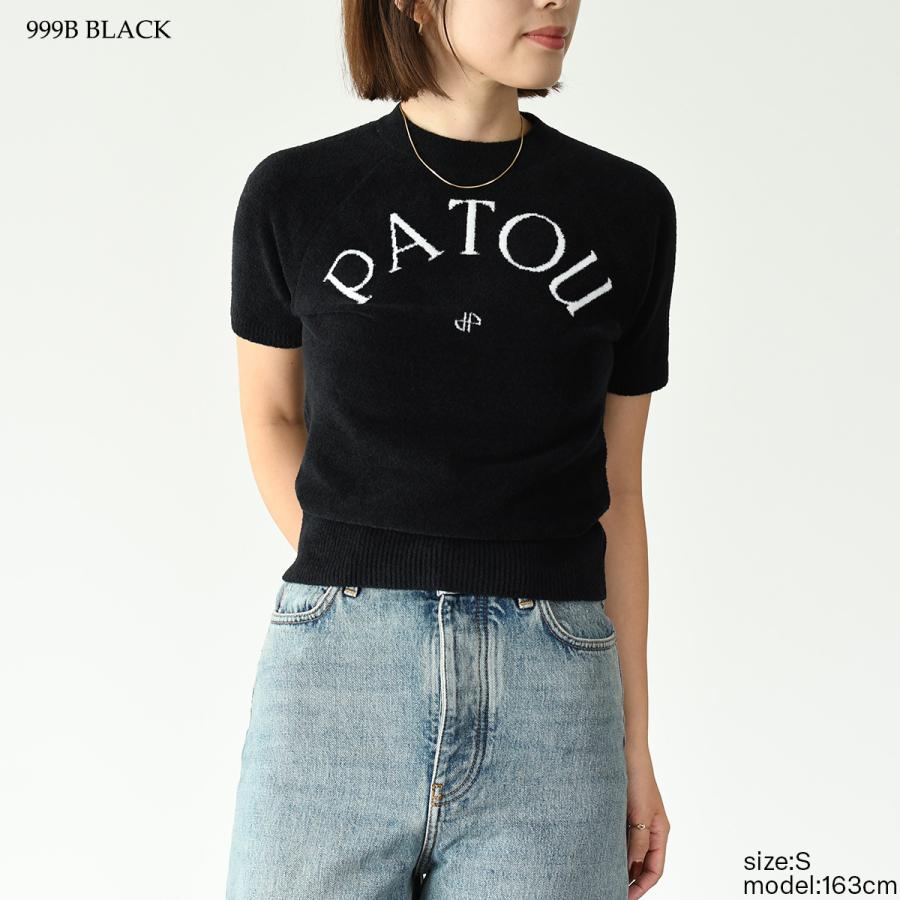 PATOU パトゥ ニット トップス 半袖ニット コットン ジャカード PATOU パトゥ ニット トップス 半袖ニット コットン ジャカード