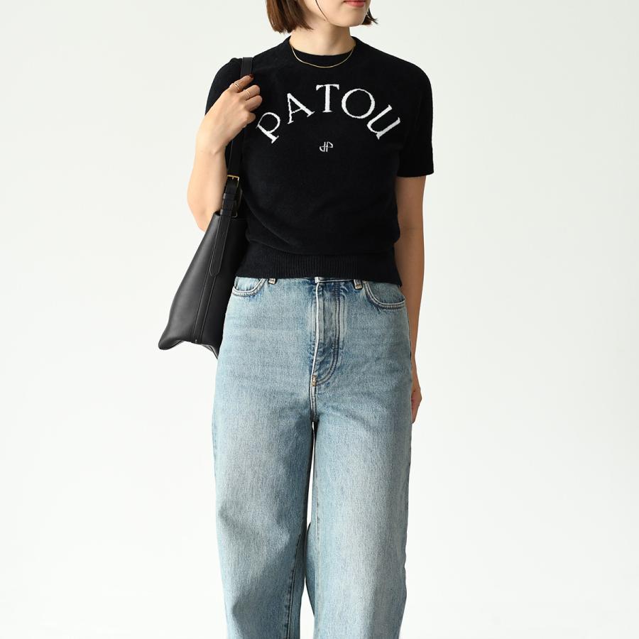 PATOU パトゥ ニット トップス 半袖ニット コットン ジャカード PATOU パトゥ ニット トップス 半袖ニット コットン ジャカード