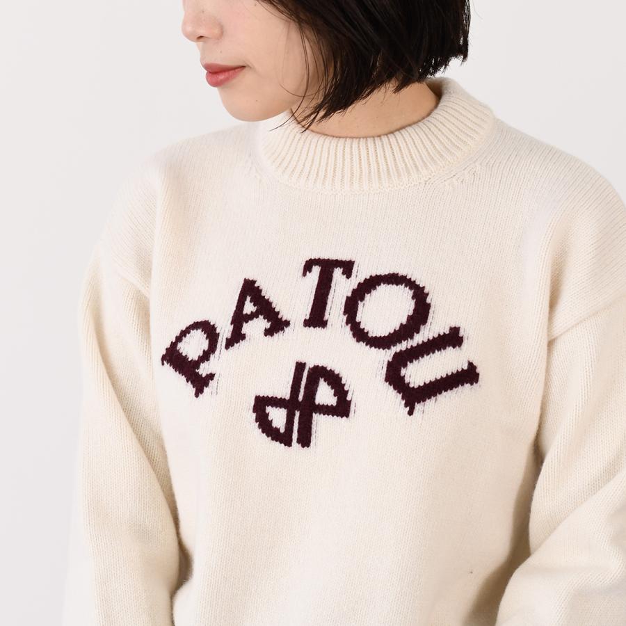 PATOU（パトゥ） ニット ウール＆カシミア パトゥロゴ＆JPモノグラム
