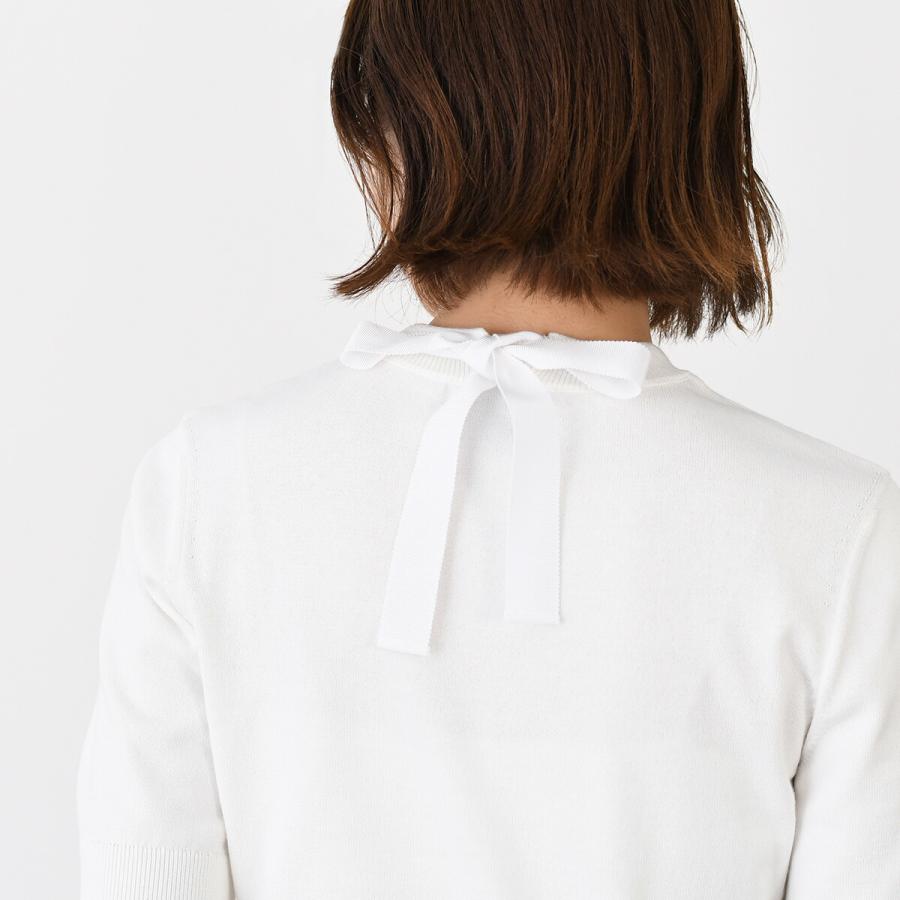 PATOU 半袖　ホワイト　ニットセーター PATOU patou パトゥ 半袖ニット ホワイト XS