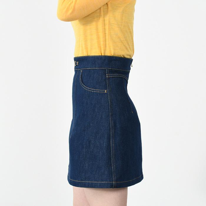 patou デニムスカート Patou | オーガニックデニム製 Aラインミニスカート