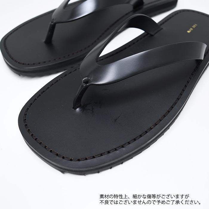 THE ROW ザロウ シューズ 関税込〇THE ROW ザ・ロウレザーバレエフラットシューズブラック