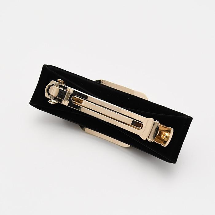 FERRAGAMO（フェラガモ） アクセサリー レザー リボンバレッタ 340453