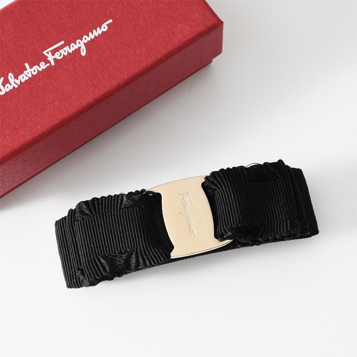 Salvatore Ferragamo サルヴァトーレ フェラガモ バレッタ ヘアアクセサリー グログラン ヴァラ リボン 346972 662681  レディース ブラック おすすめ ギフト :sf-346972662681:セレクトショップ FELICE Yahoo!店 - 通販 -