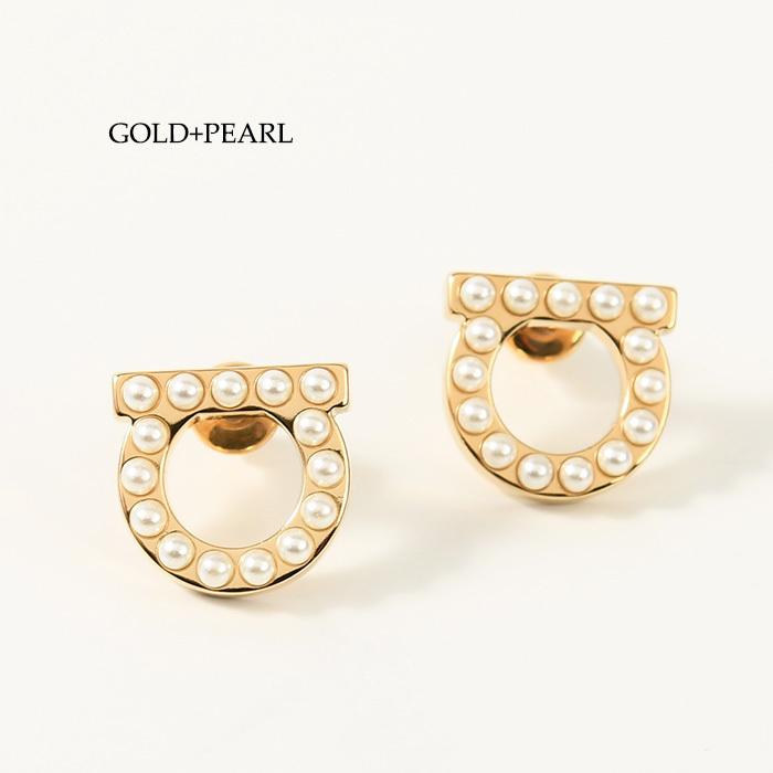 FERRAGAMO（フェラガモ） アクセサリー ピアス ガンチーニ クリスタル