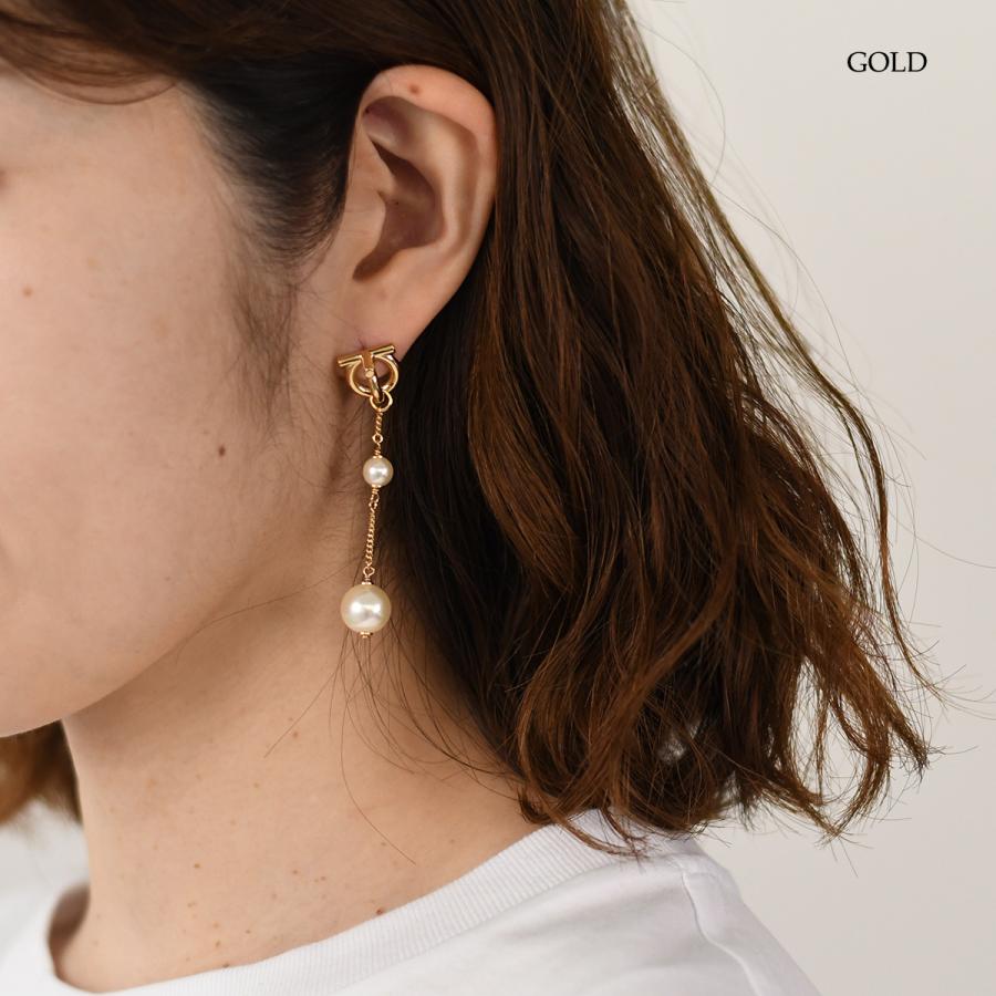 FERRAGAMO フェラガモ ピアス アクセサリー ガンチーニ パール FERRAGAMO フェラガモ ピアス アクセサリー ガンチーニ パール