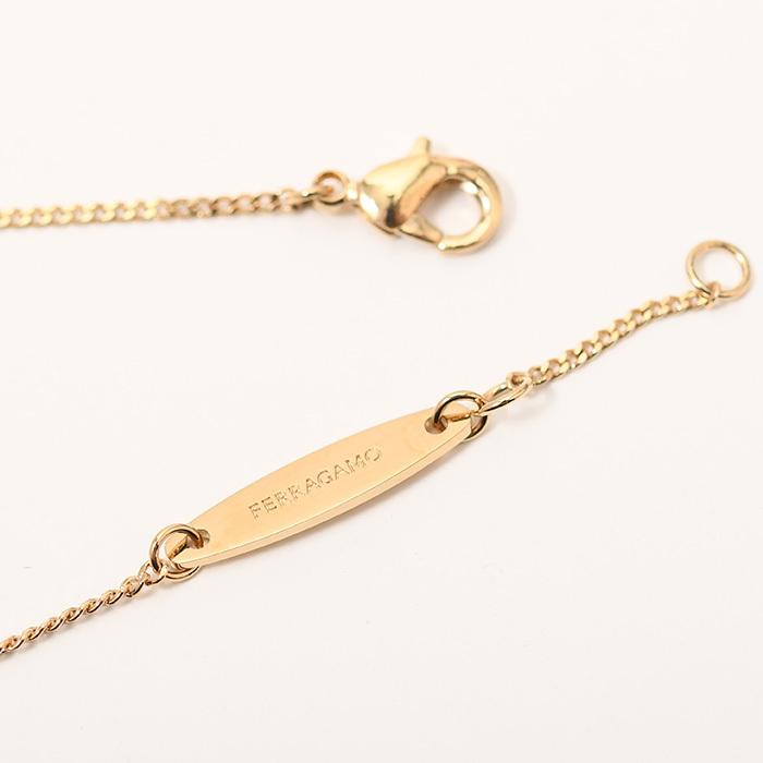 【ポイント5倍】FERRAGAMO フェラガモ ネックレス アクセサリー ガンチーニ 760672 765594 レディース ゴールド ペンダント 真鍮の画像