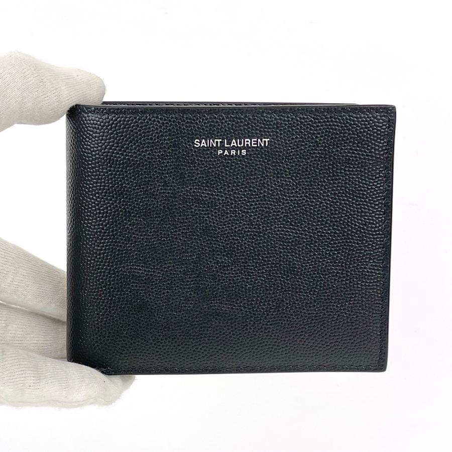 SAINT LAURENT サンローラン 財布 折りたたみ財布 メンズ コインケース ...
