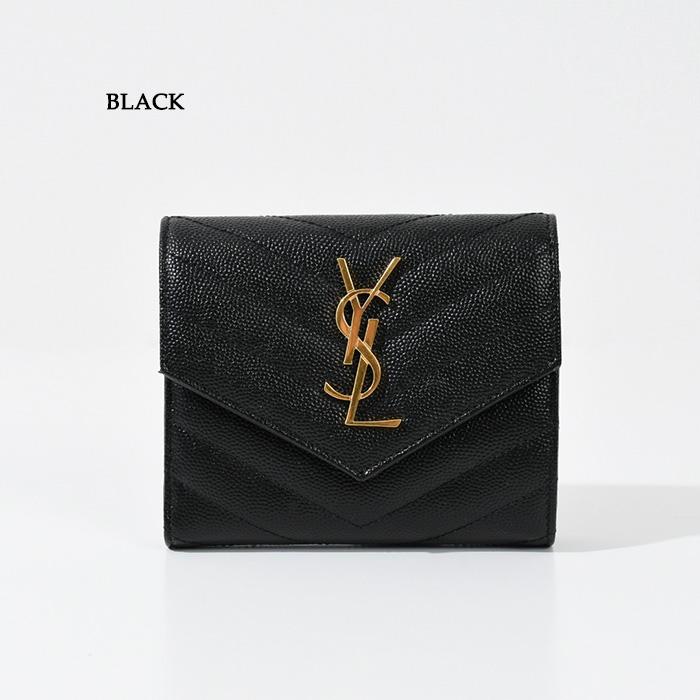 も*️様 YSL 黒レザー ミニ財布 楽天市場】サンローラン 財布 レディース ハートステッチ 二