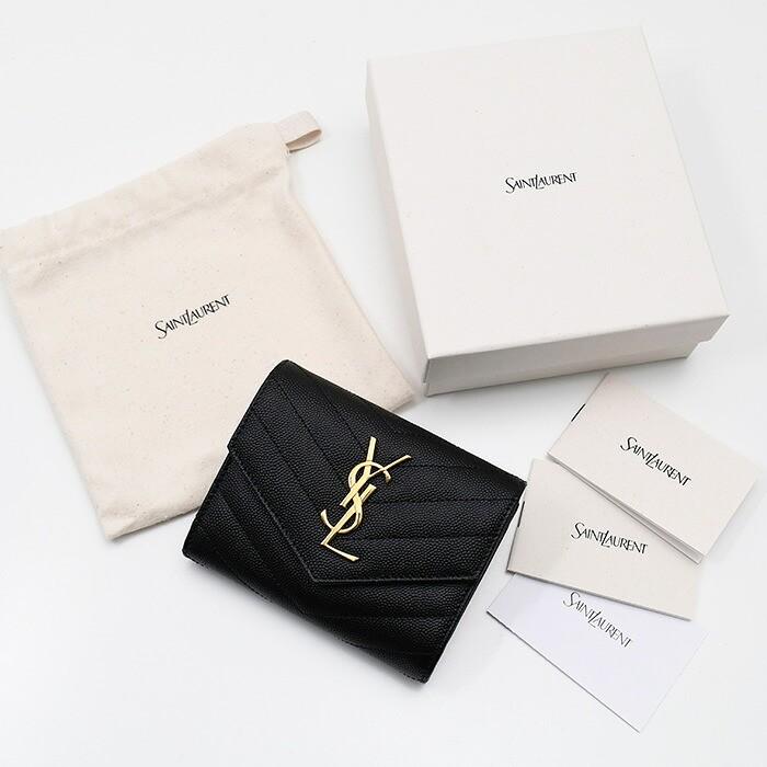 SAINT LAURENT サン ローラン WALLET モノグラムコンパクト
