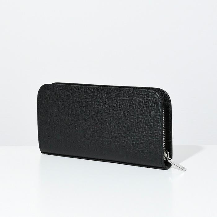 Saint Laurent ブラック 長財布 SAINT LAURENT ブラックレザー長財布