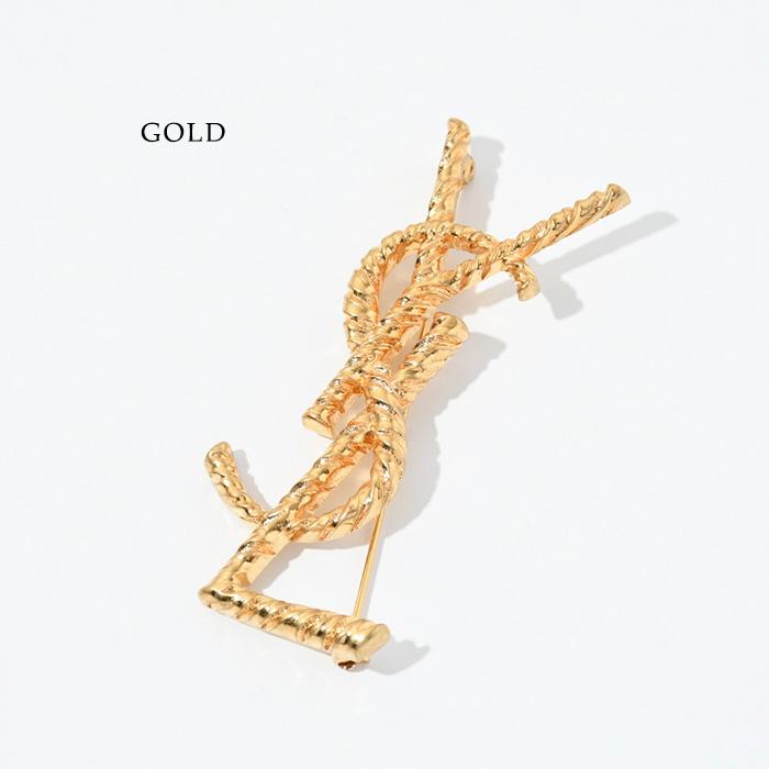 SAINT LAURENT サンローラン YSL ブローチ アクセサリー 652410 SAINT LAURENT サンローラン YSL ブローチ アクセサリー 652410