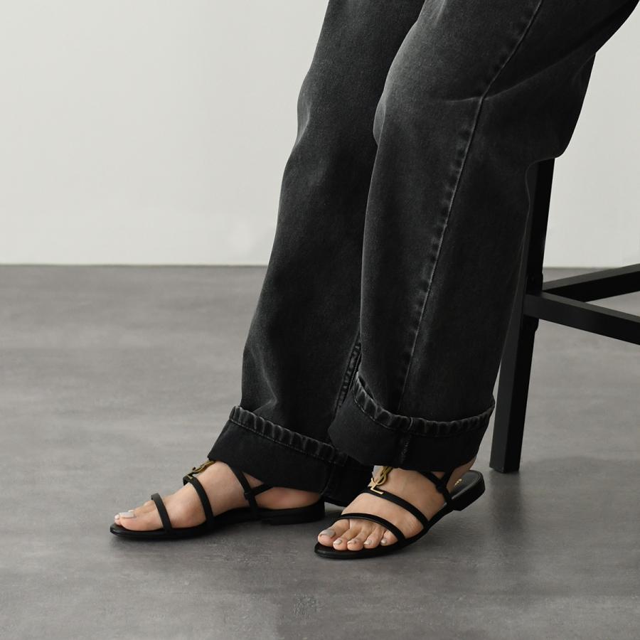 SAINT LAURENT サンローラン サンダル カサンドラ フラット SAINT LAURENT サンローラン サンダル カサンドラ フラット