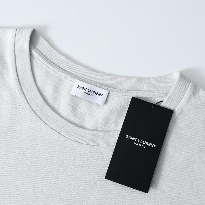 SAINT LAURENT サンローラン Tシャツ ロゴTシャツ 半袖トップス YSL