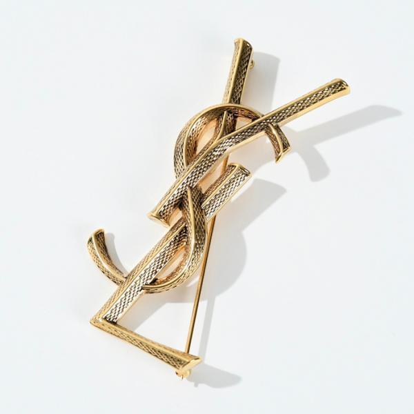期間限定値下げ中 オピウム YSL ブローチ（メタル） SAINT LAURENT サンローラン ブローチ 700582Y1500 オピウム YSL
