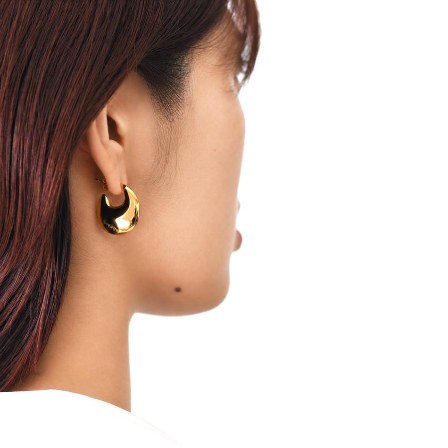 SAINT LAURENT 正規品 スクエアフープピアス ゴールド SAINT LAURENT サンローラン ピアス フープピアス アクセサリー ティア
