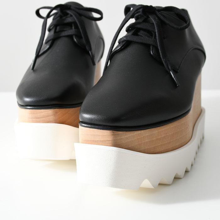 STELLA MCCARTNEY ELYSE エリス プラットフォームシューズ ステラマッカートニー 厚底 BLACK ブラック プラットフォーム ラバー レースアップ 363997W0XH0｜selectshopfelice｜04