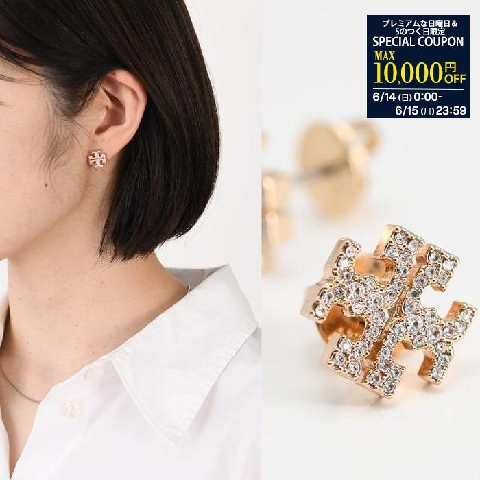 TORY BURCH（トリーバーチ） ピアス アクセサリー アイコン パヴェ
