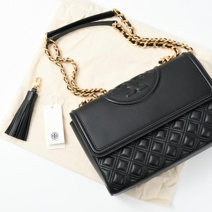 Tory Burch ブラックショルダーバッグ TORY BURCH トリーバーチ ショルダー バッグ フレミング 76997
