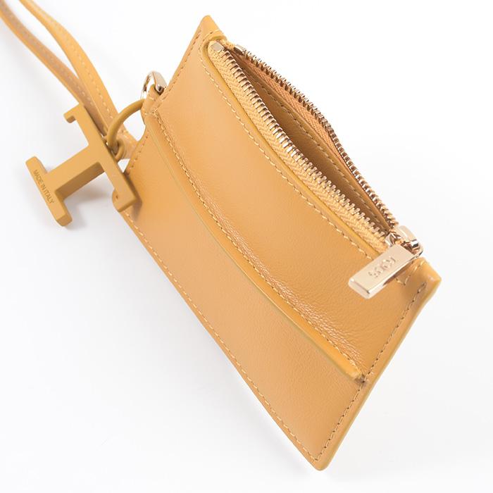 TOD'S トッズ レザーネックカードホルダー Tタイムレス