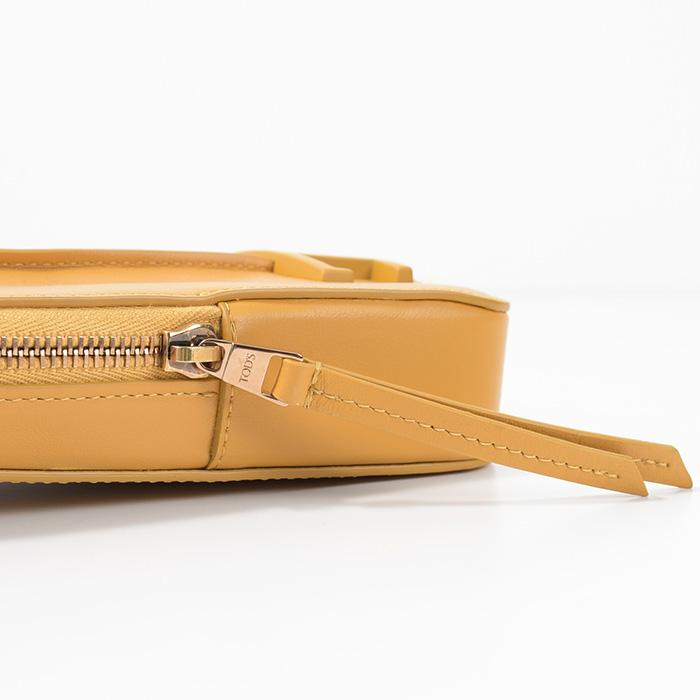 【NEW】TOD'S レザースマートフォンホルダーミディアム イエロー TOD'S トッズ バッグ T タイムレス レザー スマートフォン