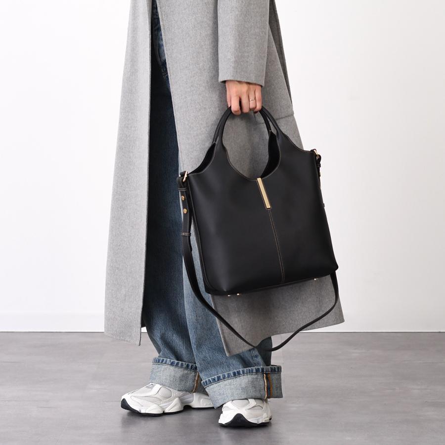 TODS トートバッグ XBWEBRF0200UBL レザー TOD'S トッズ バッグ レザー トートショッピング スモール