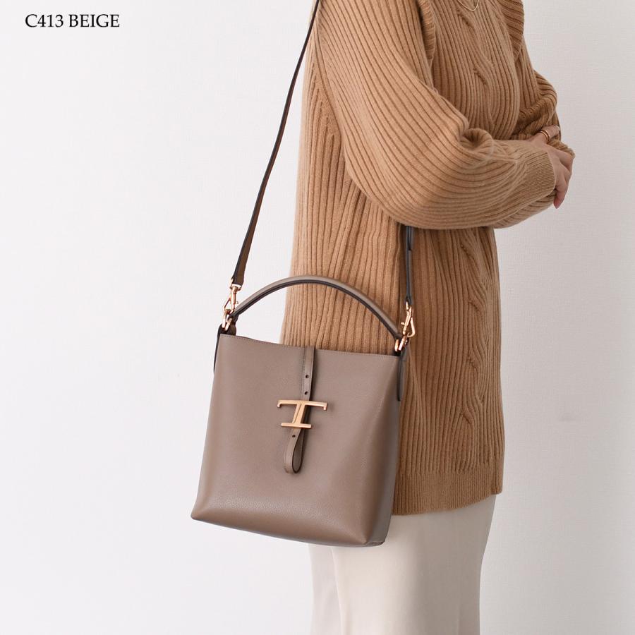 TOD'S（トッズ） バッグ T タイムレス レザー バケットバッグ