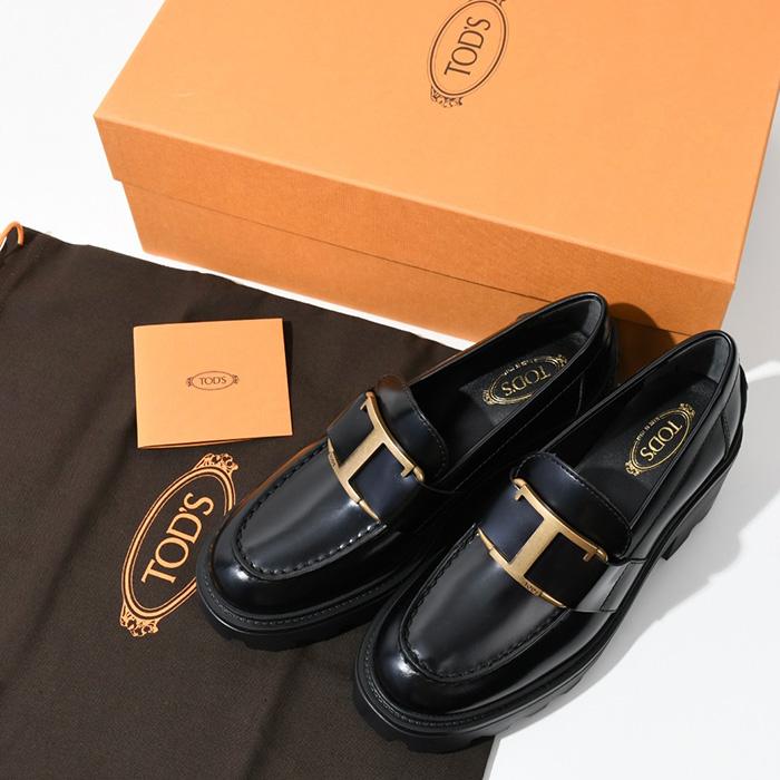 TOD'S トッズ ローファー シューズ タイムレスレザーローファー XXW08D0EU50SHA レディース 女性 BLACK ブラック 黒 ロゴ 本革 おすすめ｜selectshopfelice｜08