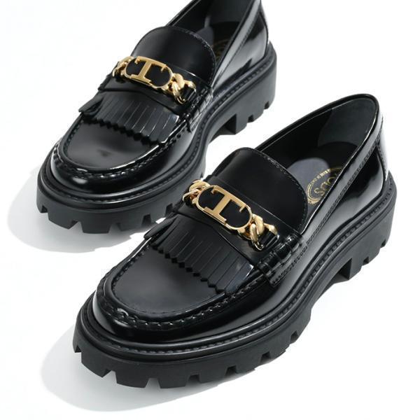TOD'S（トッズ） 靴 シューズ レザーフリンジローファー