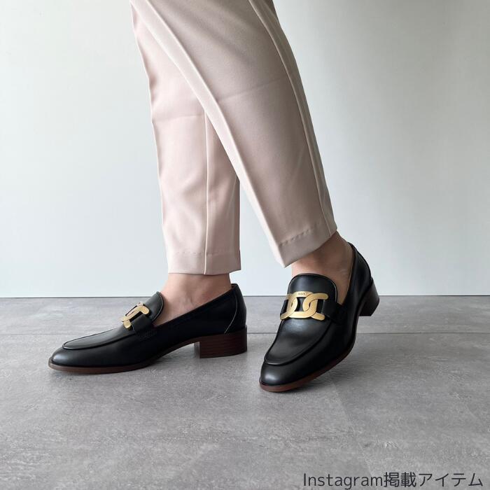 TOD'S トッズ シューズ ローファー ケイトレザーローファー ヒール3.5cm XXW28K0FR00GOC レディース 女性 ブラック チェーン  人気