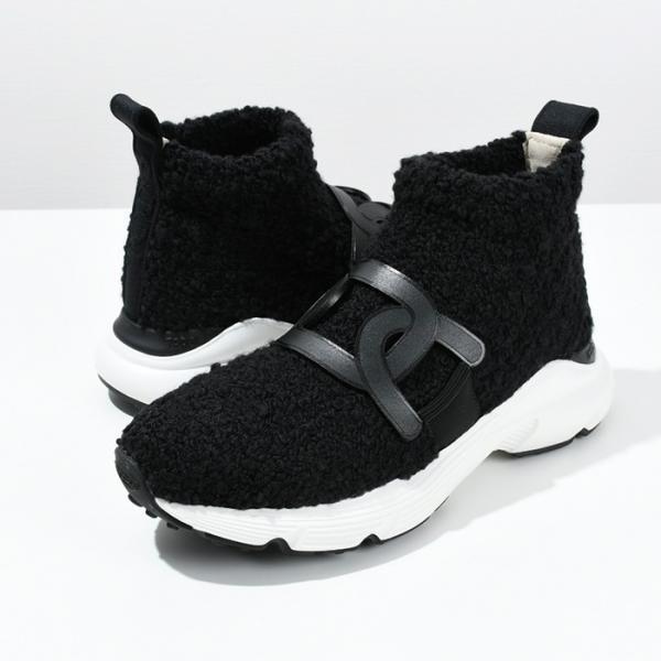 VIP☆TOD'S スエード&レザー&メッシュ ハイカットスニーカー