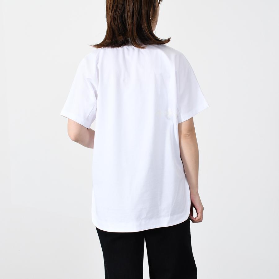 TATRAS タトラス トップス Tシャツ TELAMANA LTLA23S8029 レディース 女性 ブラック ホワイト コットン 半袖 春夏 おすすめ｜selectshopfelice｜07