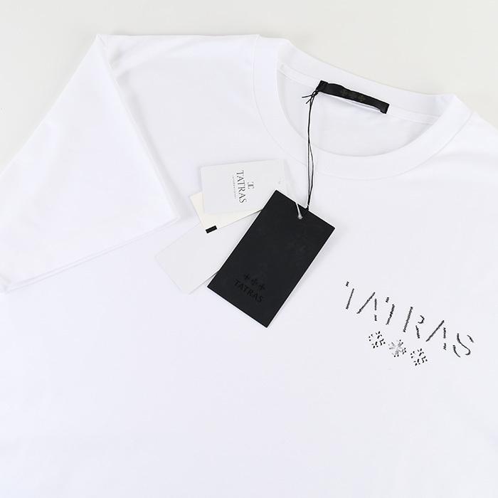タトラス　シンプルホワイト半袖Tシャツ　白　Mサイズ TATRAS タトラス Tシャツ 半袖 クルーネック 丸首 メンズ ヌンキ