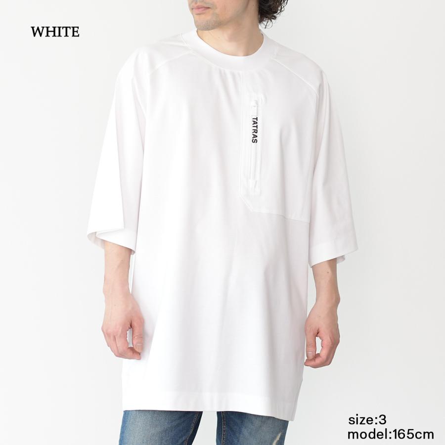 TATRAS タトラス トップス Tシャツ JANI MTLA23S8004 メンズ 男性 ブラック ホワイト BLACK WHITE コットン 半袖 春夏 おすすめ｜selectshopfelice｜03